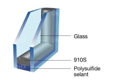 Sellante aislador de la goma butílica del vidrio 910S del espaciador caliente termoplástico butílico del borde